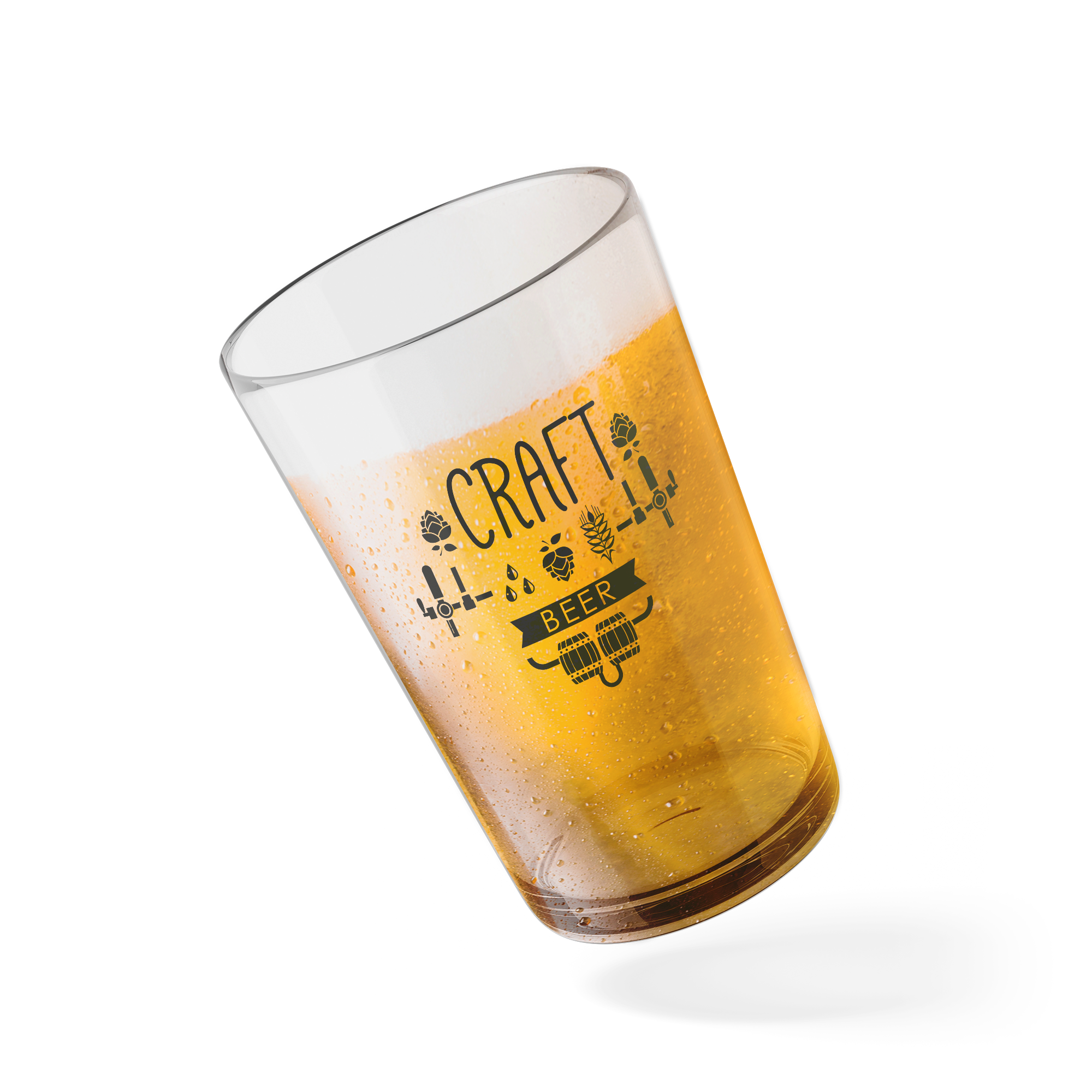 Experimentale brasserie verre "Life is Brewtifull"